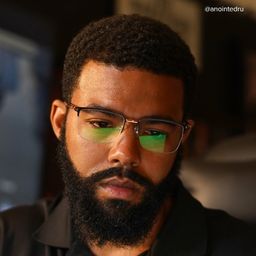 Otto Round Black Glasses0