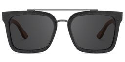 Pascal Black Aviator Sunglasses0