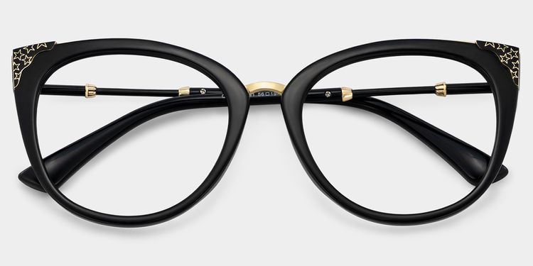 Dalton Black Cat eye Glasses
