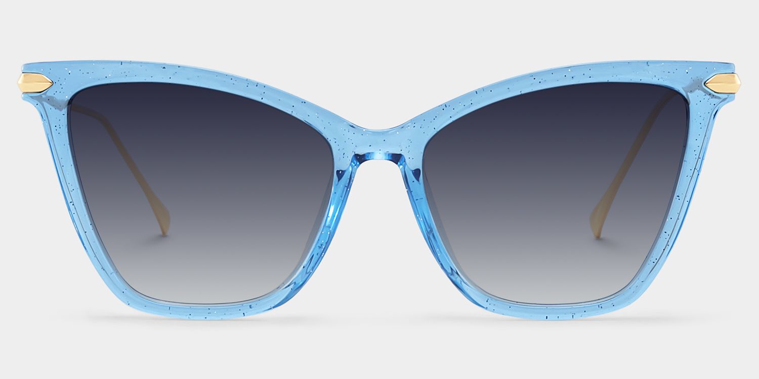 Hilary Blue Butterfly Polarized Sunglasses for Driving | ZEELOOL UK0