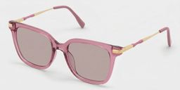Jacqui Pink Rectangle Sunglasses2
