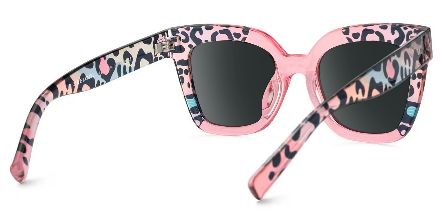 Malcolm Tr90 Pink-Leopard Frame Sunglasses | ZEELOOL UK3