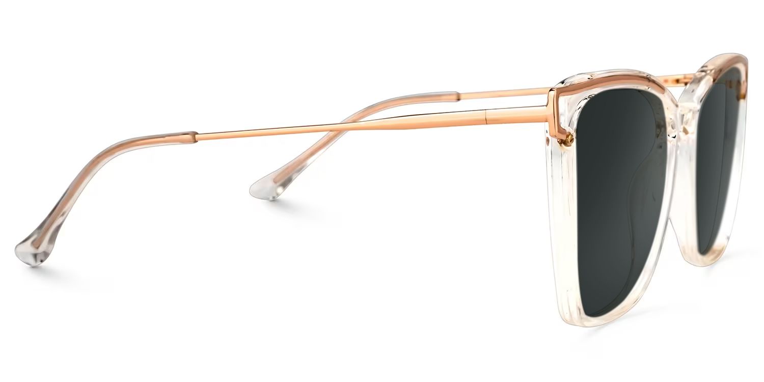 Krystle Square Clear Full Rim Sunglasses | ZEELOOL UK2
