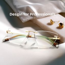 Ella Gold Cat eye Glasses2