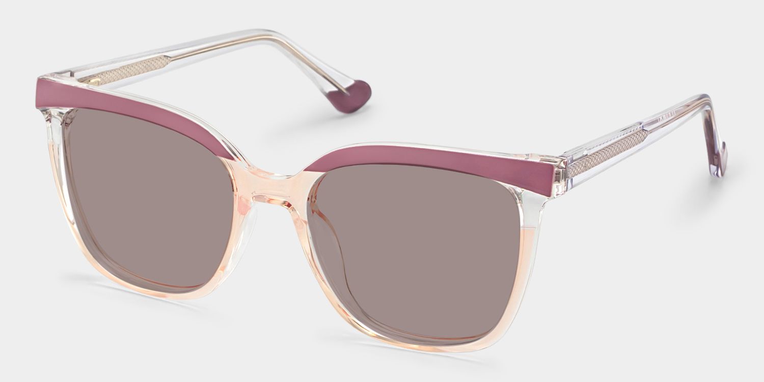 Tawana Cat Eye Sunglasses with Tr90 Purple Frames | ZEELOOL CA2