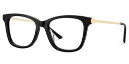 Vibert Black Rectangle Glasses3