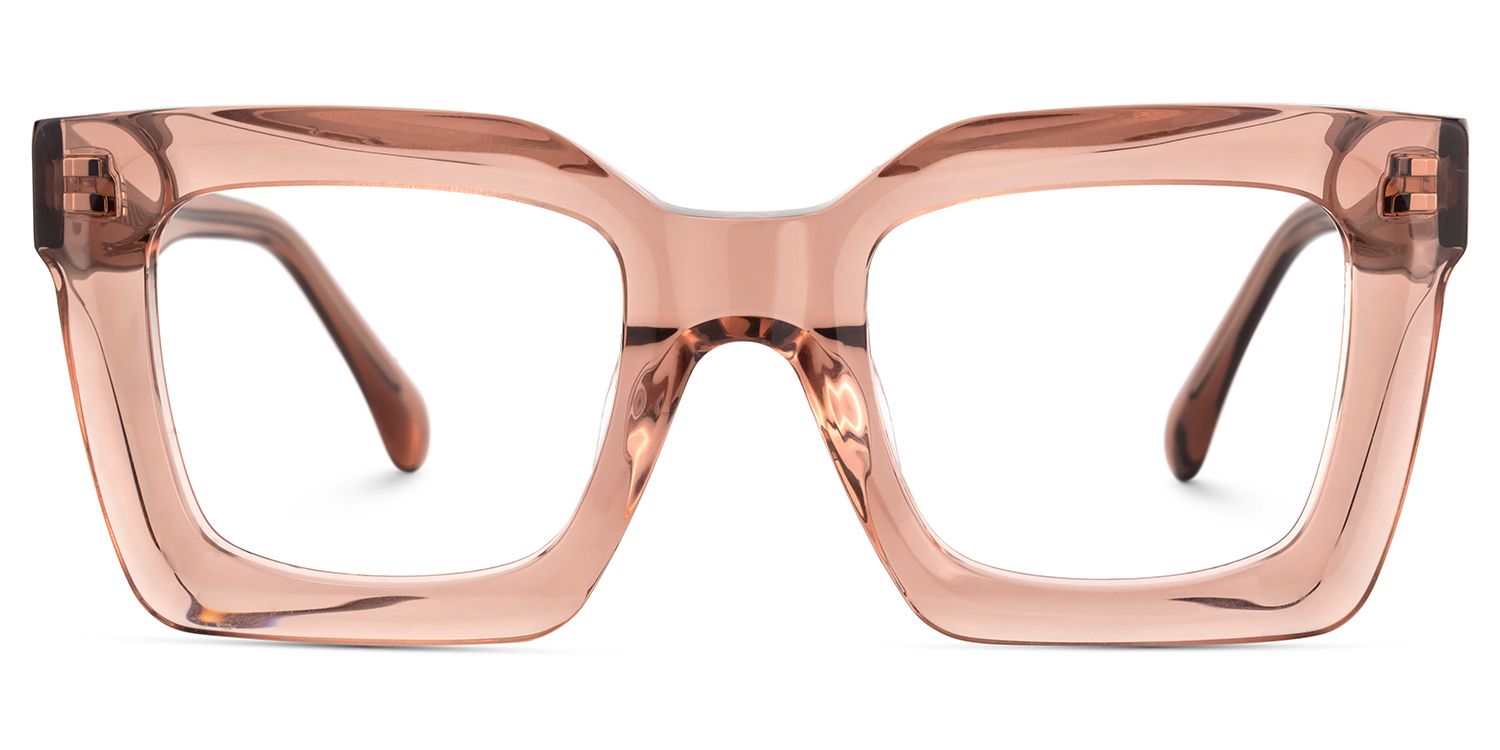 Lobo Square Beige Eyeglasses & Glasses Frames0