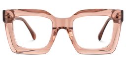 Lobo Beige Square Glasses0