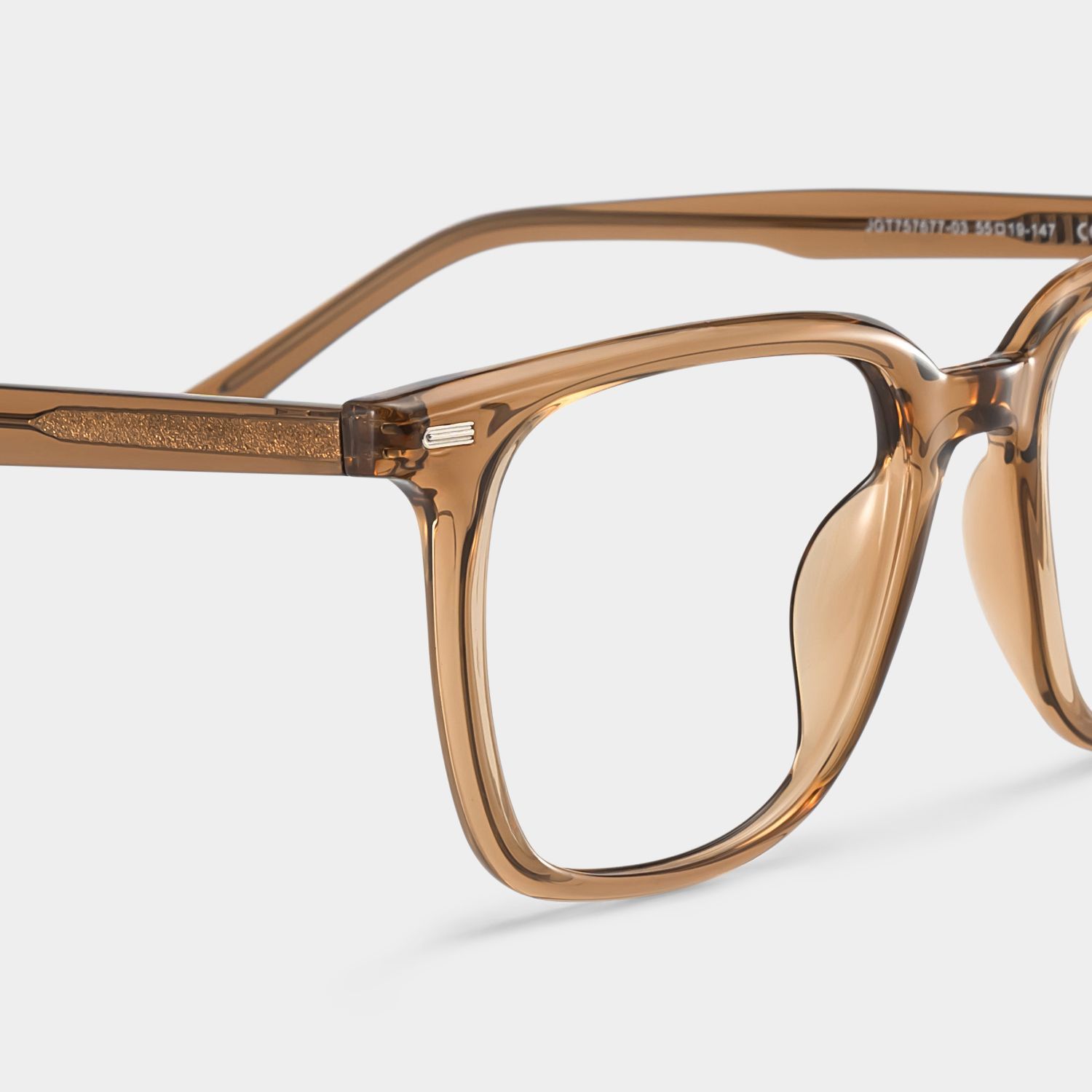 Jude Light Brown Square Glasses Frames for Women | ZEELOOL4