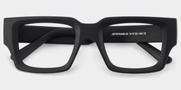 Garza Black Rectangle Glasses1