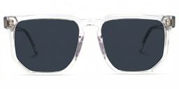 Matherne Clear Square Sunglasses0
