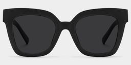 Malcolm Black Square Sunglasses0