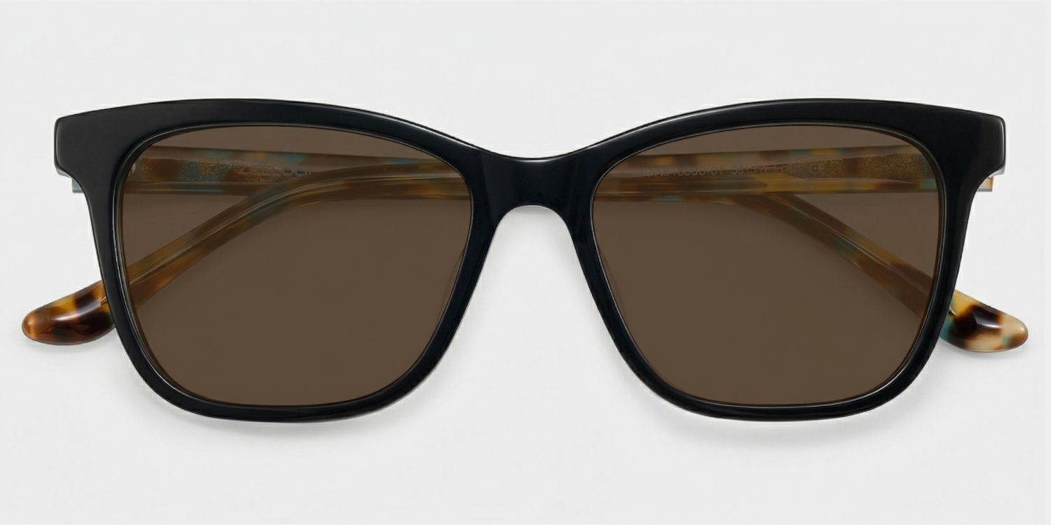 Faith Acetate Black Frame Sunglasses | ZEELOOL UK1