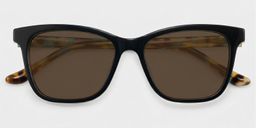 Faith Black Rectangle Sunglasses1