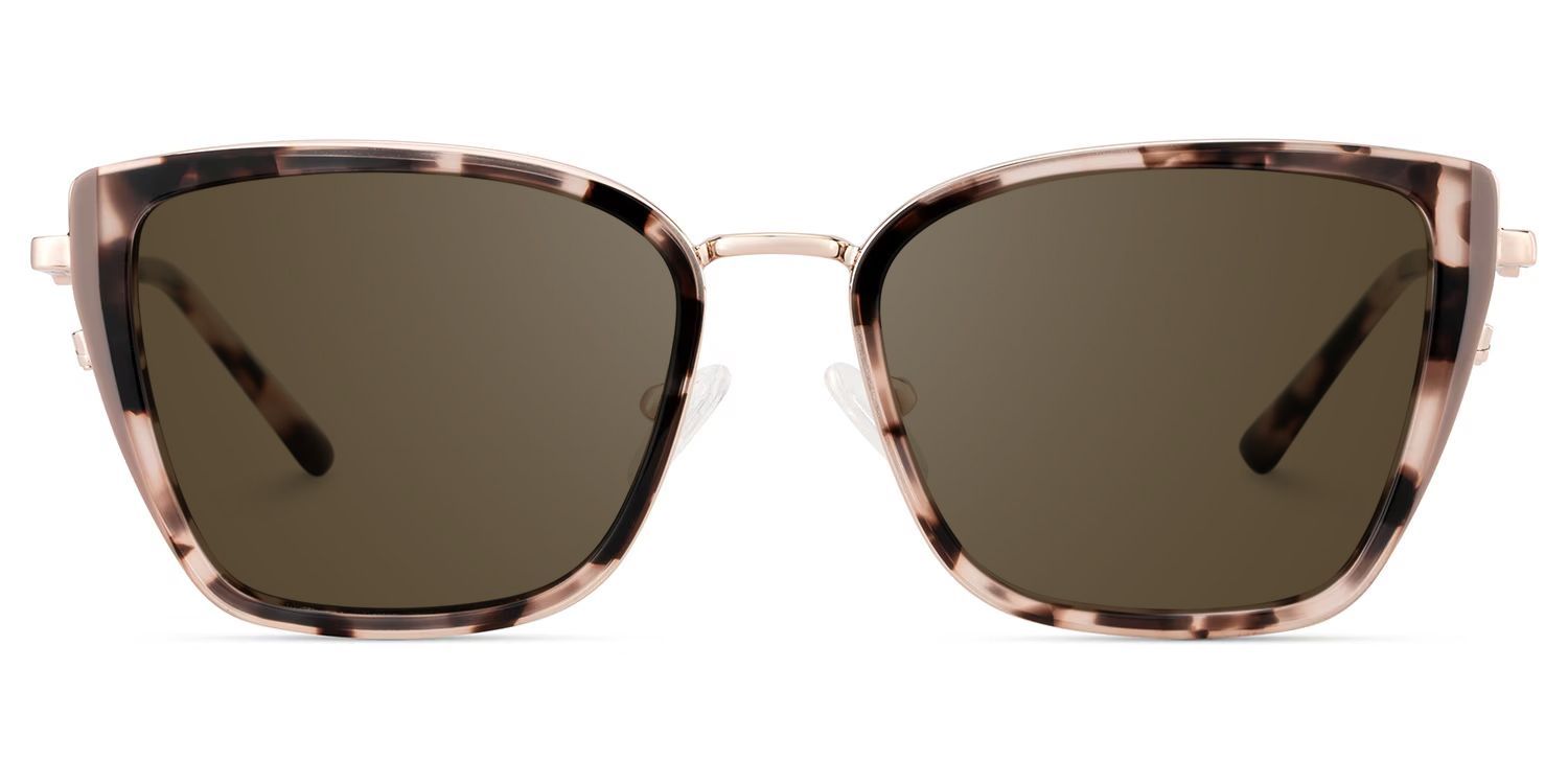 Juniper Mixed Tortoise Rectangle Frame Sunglasses | ZEELOOL UK0