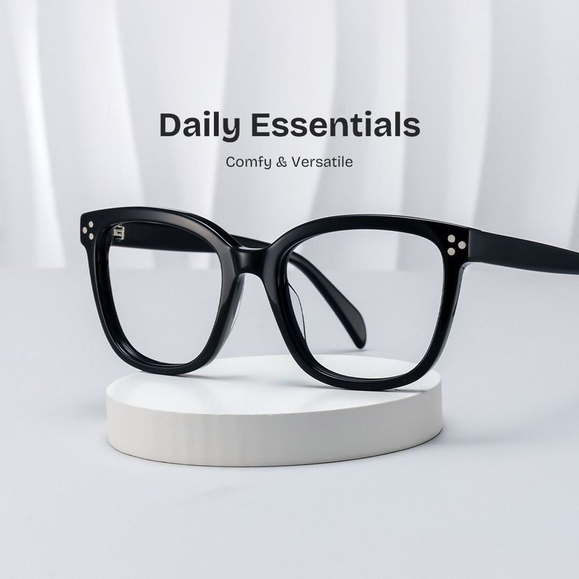 Scarlett Black Square Glasses