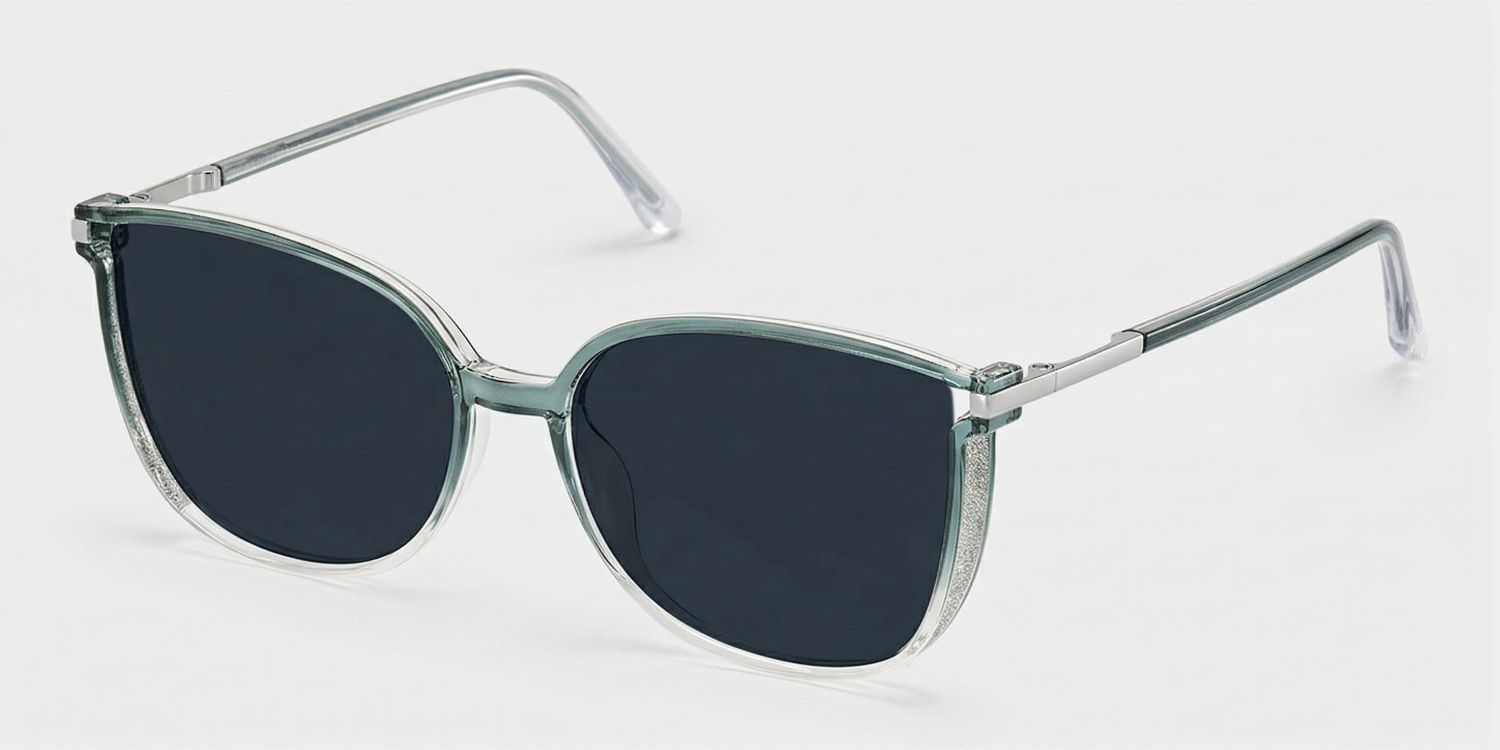 Rodz Square Green Full Rim Sunglasses | ZEELOOL UK2
