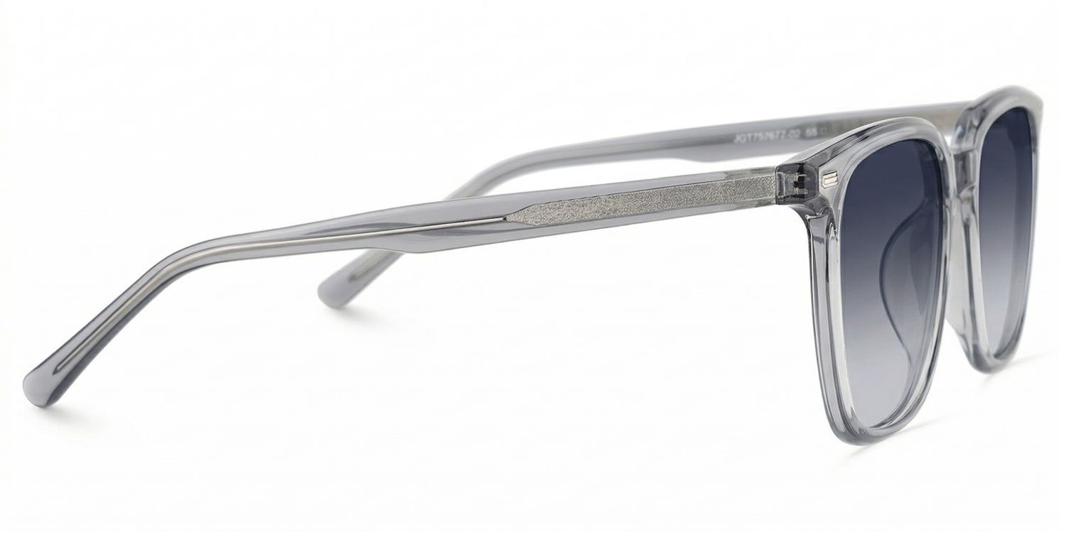 Eliza Grey Square Polarized Sunglasses for Driving | ZEELOOL UK3