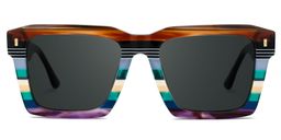 Kenish Multicolor Square Sunglasses0