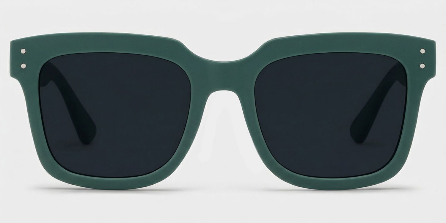 Liizbeett Square Sunglasses with Tr90 Green Frames | ZEELOOL CA0