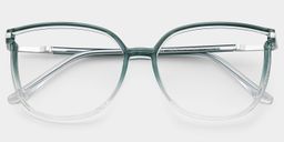 Rodz Gray Green Square Glasses1