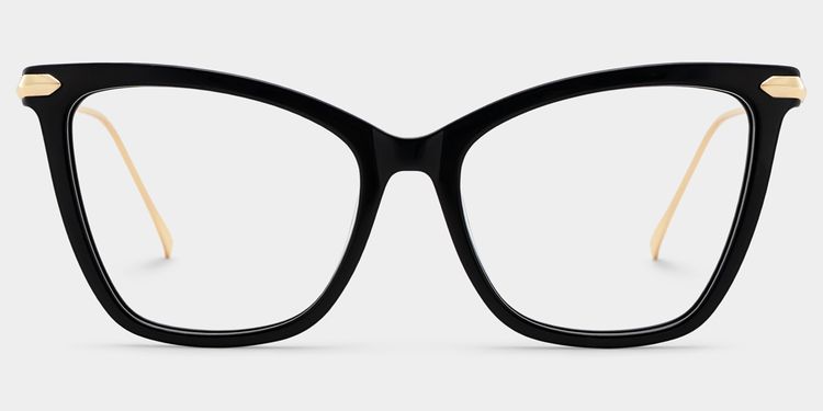 Hilary Black Butterfly Glasses