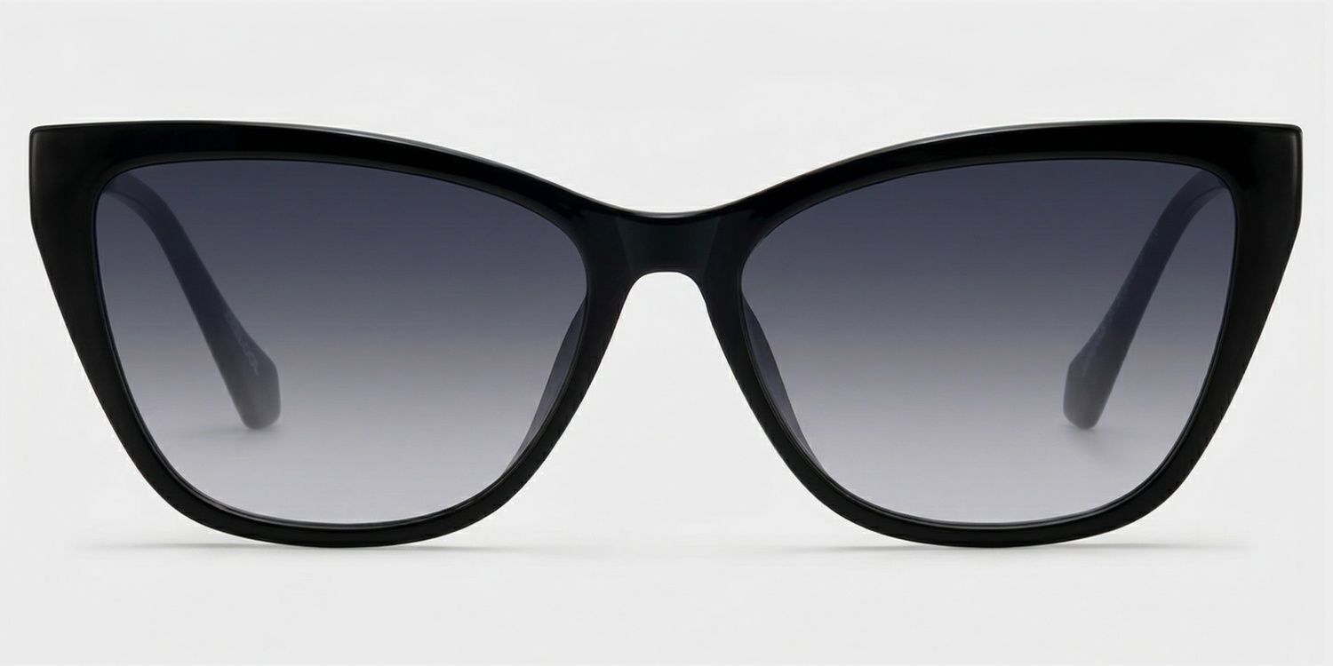 Celeste Cat Eye Black Sunglasses for Women & Men | ZEELOOL UK0