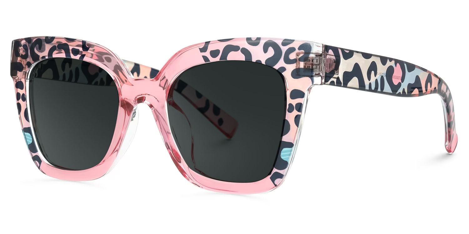 Malcolm Tr90 Pink-Leopard Frame Sunglasses | ZEELOOL UK1