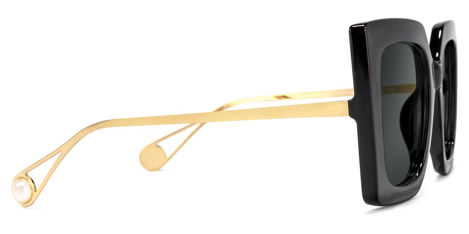 Qatar Black Square Sunglasses to Frame Your Face | ZEELOOL UK2