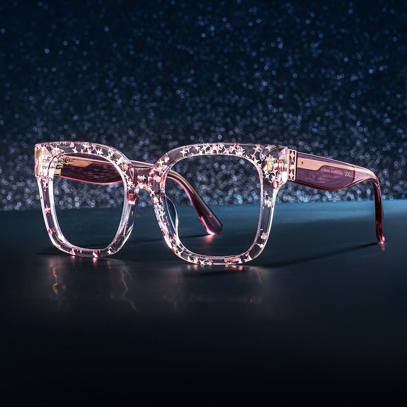Scicluna Pink Square Glasses