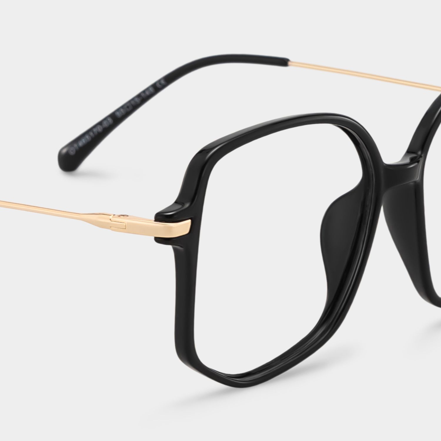Payton Geometric Black Frame Glasses | ZEELOOL UK4