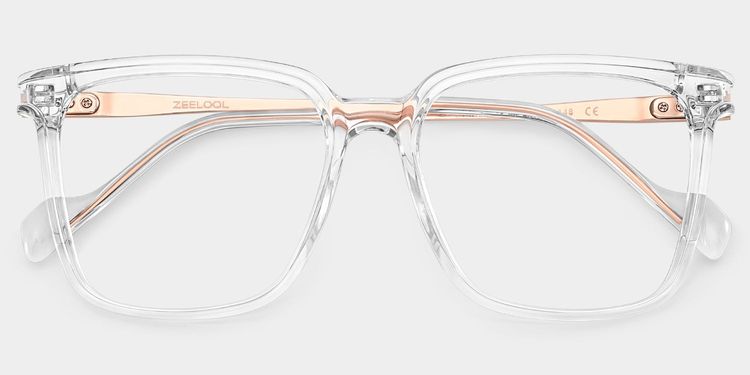 Zeyna Clear Square Glasses