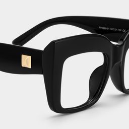 Alberta Black Square Glasses3