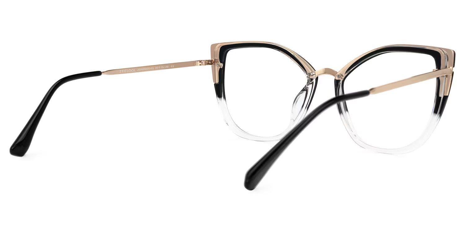 Tabrieah Cateye Black Frame Glasses | ZEELOOL UK3
