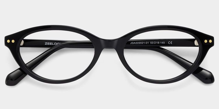 Ashby Black Oval Glasses