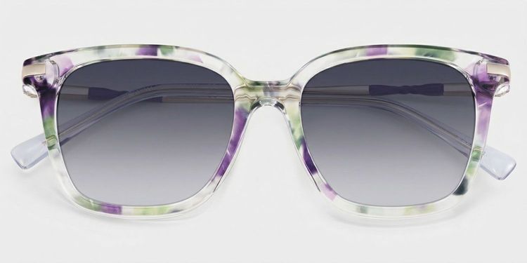 Jacqui Floral Square Sunglasses