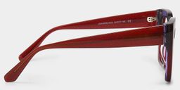 Mavis Red Square Glasses4