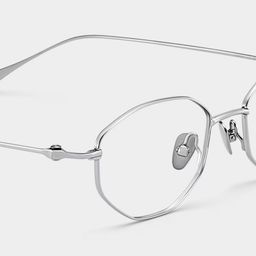 Everett Silver Geometric Glasses6