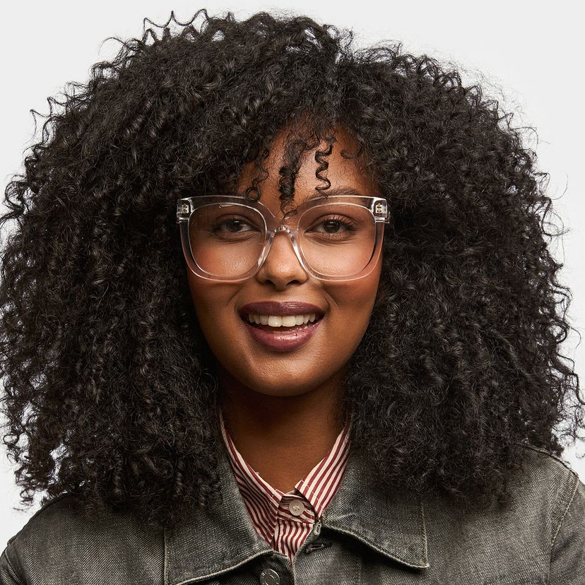 Ebony Clear Square Glasses