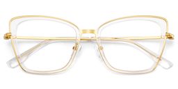Rosalie Clear Butterfly Glasses2