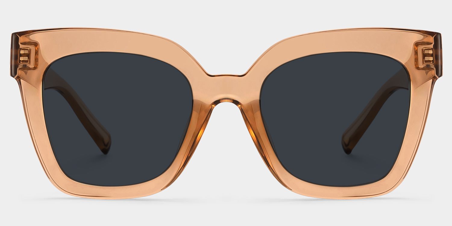 Malcolm Square Beige Sunglasses for Women & Men | ZEELOOL UK0