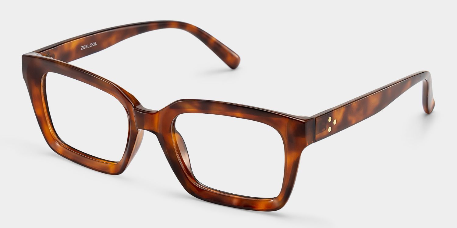 Marley Tortoise Eyeglasses with Rectangle Frames | ZEELOOL2