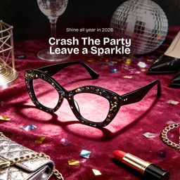 Giselle Black Cat eye Glasses0