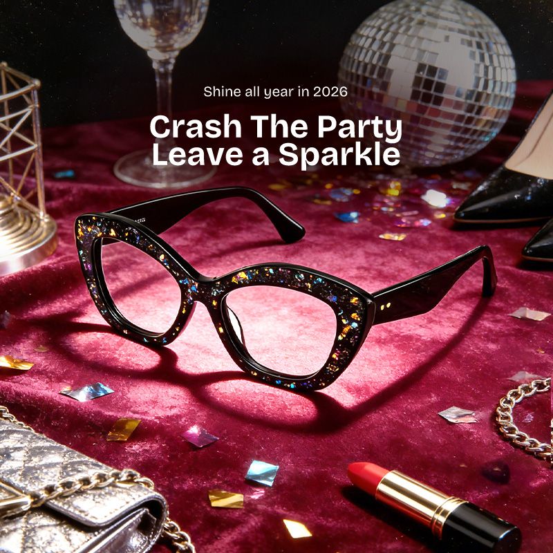 Giselle Black Cat eye Glasses