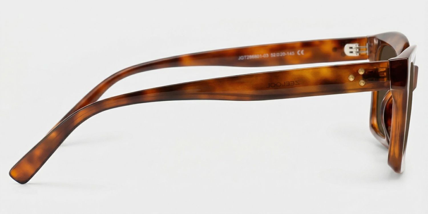 Marley Tortoise Frame Sunglasses with Rectangle Style | ZEELOOL UK3