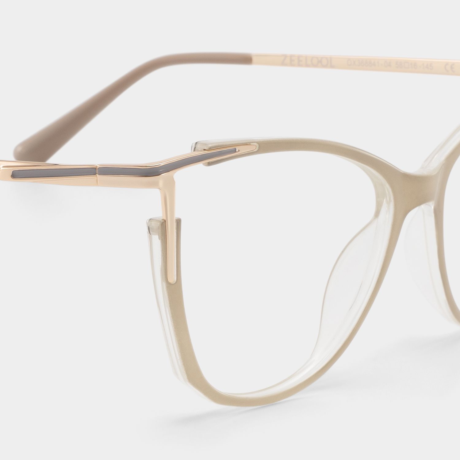 Yomary Cateye Khaki EyeGlasses | ZEELOOL UK5