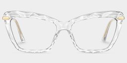 Juliet Clear Rectangle Glasses0