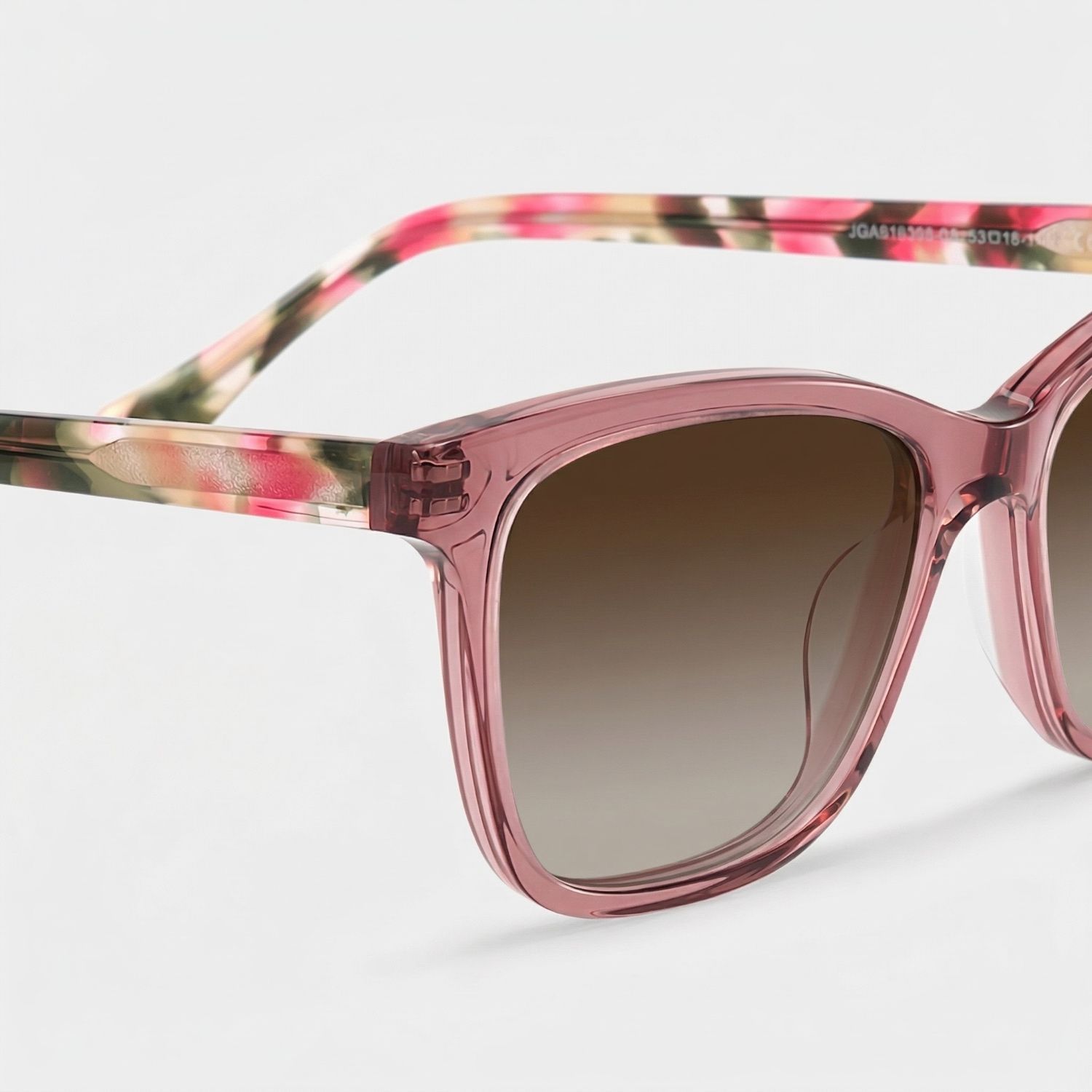 Faith Pink Rectangle Polarized Sunglasses for Driving | ZEELOOL UK4