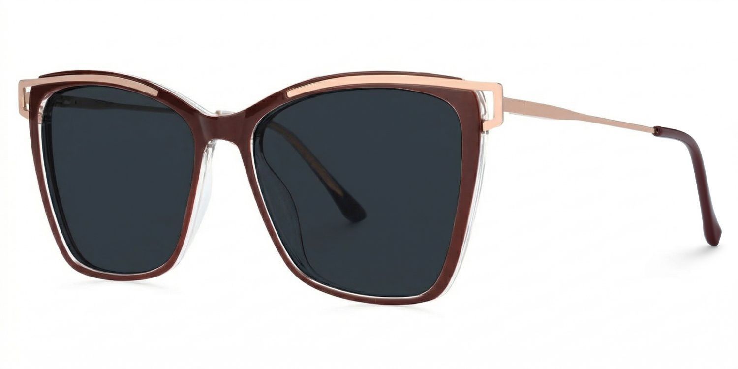 Krystle Red Frame Sunglasses with Square Style | ZEELOOL UK1