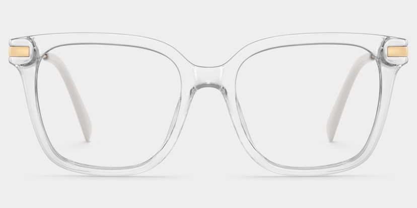 Jacqui Clear Rectangle Glasses